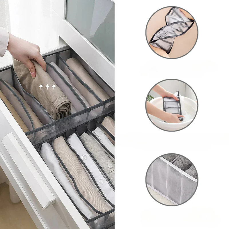 Foldable storage boxes for optimal organization