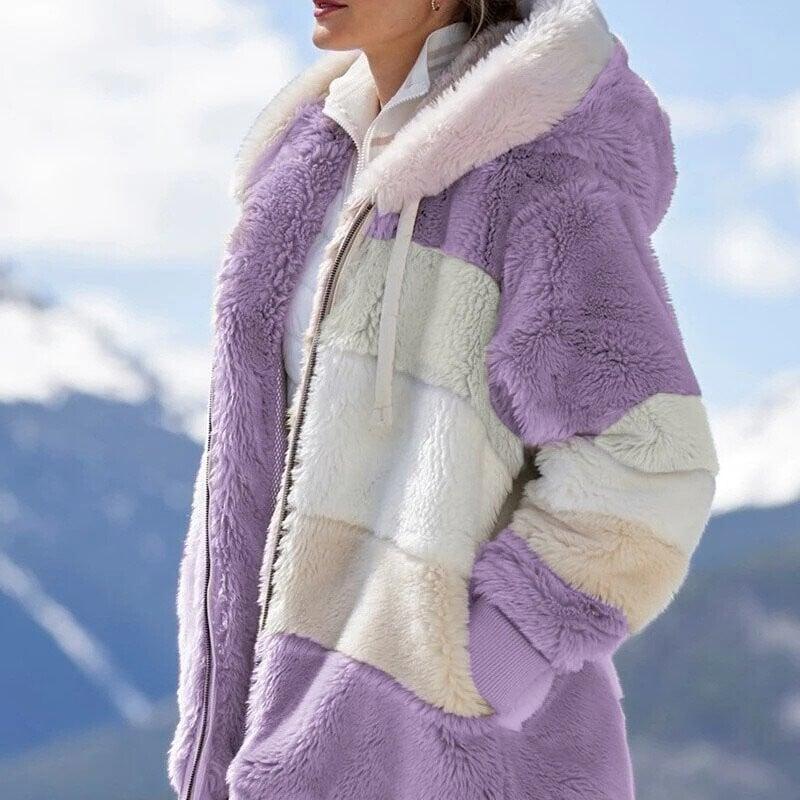 Kontrasztos steppelt kabát a kifinomult melegségért