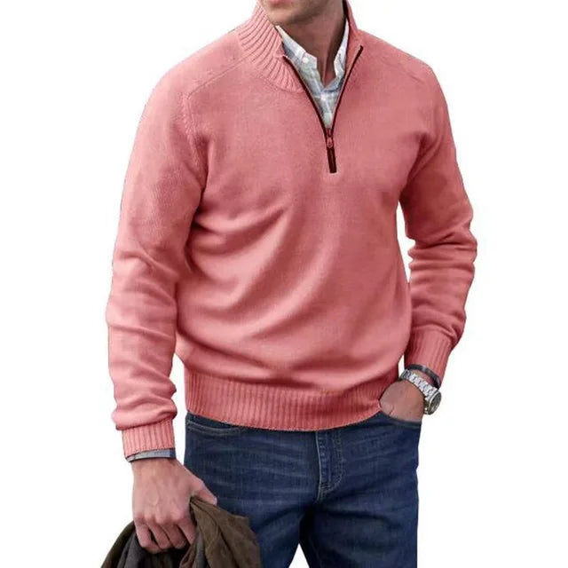 Katimy™ Elegance in Wool: The Men's Knitted Sweater